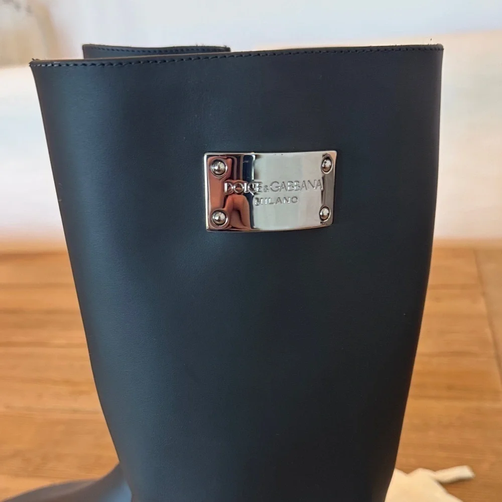 Dolce & Gabbana Black Tall Boots